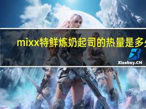 mixx 特鲜炼奶起司的热量是多少