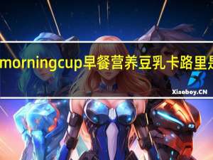 morning  cup 早餐营养豆乳卡路里是多少