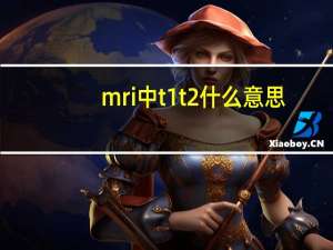 mri中t1t2什么意思（核磁共振t1t2是什么意思）