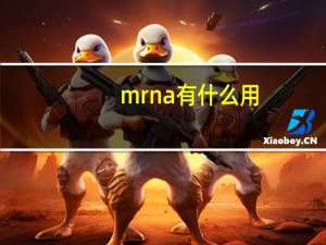 mrna有什么用