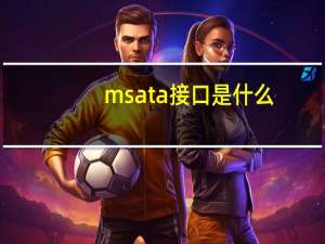 msata接口是什么（msata）