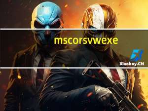 mscorsvw exe（mscorsvw exe）