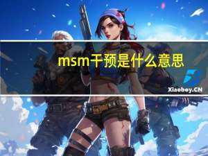 msm干预是什么意思（msm8625q）
