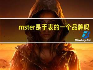 mster是手表的一个品牌吗