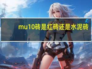 mu10砖是红砖还是水泥砖