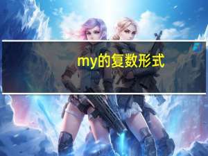 my的复数形式