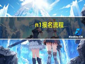 n1报名流程