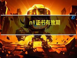 n1证书有效期