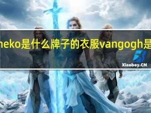 namacheko是什么牌子的衣服 vangogh是什么品牌衣服