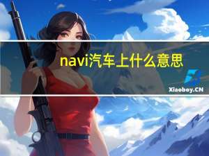 navi汽车上什么意思