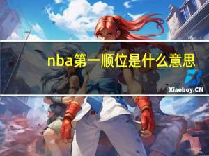 nba第一顺位是什么意思
