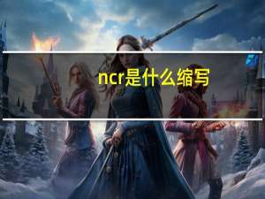 ncr是什么缩写