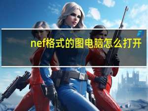 nef格式的图电脑怎么打开（nef怎么打开）