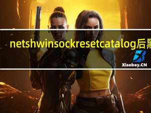 netsh winsock reset catalog后黑屏（netsh winsock reset catalog）