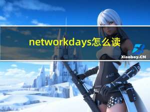 networkdays怎么读（networkdays）