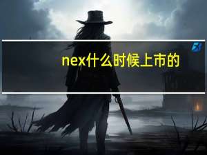 nex什么时候上市的
