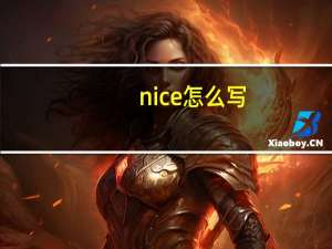 nice怎么写