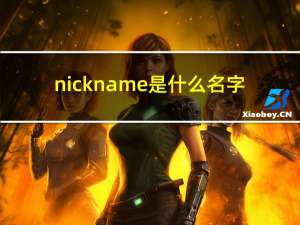 nickname是什么名字（NicKname是什么意思）