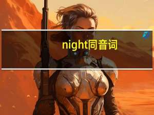 night同音词