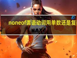 none of谓语动词用单数还是复数