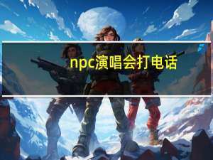 npc演唱会打电话（npc演唱会）