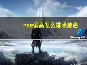 nse偏高怎么排除肺癌（NSE偏高怎么回事）