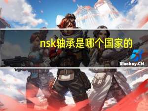 nsk轴承是哪个国家的