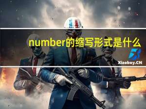 number的缩写形式是什么