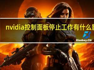 nvidia控制面板停止工作有什么影响
