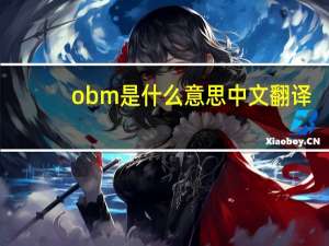 obm是什么意思中文翻译（obm是什么意思）