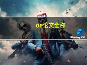 oe论文全称