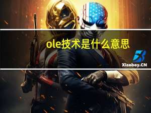 ole技术是什么意思（ole技术）