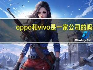 oppo和vivo是一家公司的吗（vivo和oppo是不是一家公司）