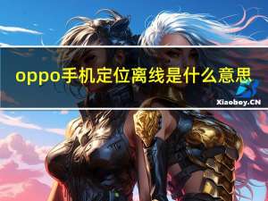 oppo手机定位离线是什么意思（oppo手机定位）