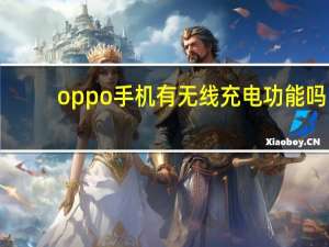 oppo手机有无线充电功能吗