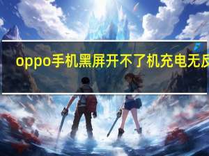 oppo手机黑屏开不了机充电无反应（oppo手机黑屏开不了机充电没反应）