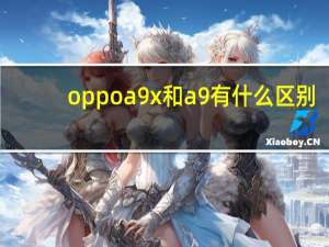 oppoa9x和a9有什么区别