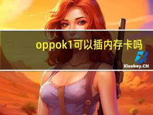oppok1可以插内存卡吗