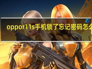 oppor11s手机锁了忘记密码怎么办（oppor11s锁屏密码忘了怎么办）