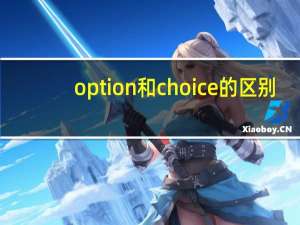 option和choice的区别
