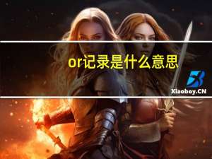 or记录是什么意思