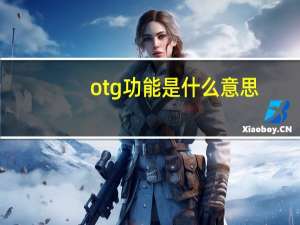 otg功能是什么意思