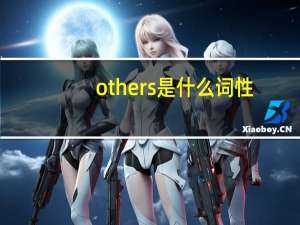 others是什么词性
