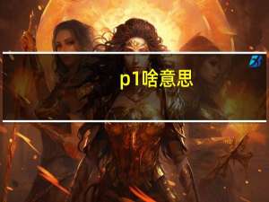 p1啥意思
