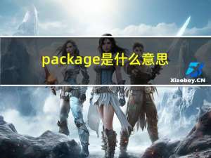 package是什么意思（Pack up）