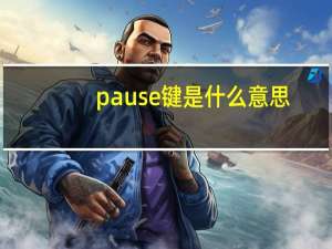 pause键是什么意思（pause是什么意思）