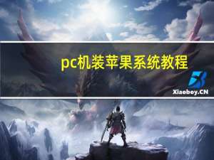 pc机装苹果系统教程（pc机装苹果系统）