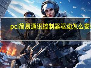 pci简易通讯控制器驱动怎么安装（pci简易通讯控制器驱动有什么用）