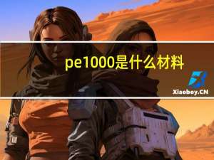 pe1000是什么材料