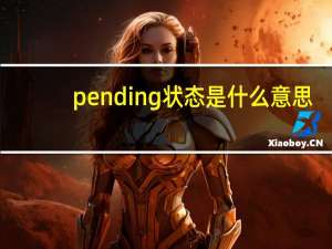 pending状态是什么意思
